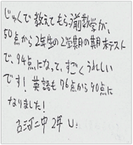 受講生のコメント